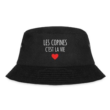 Freundinnen sind die besten Freundinnen von Laie - Bucket Hat - Schwarz - Vorne - Lela (165cm)