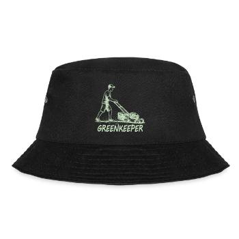 GREENKEEPER Leidenschaft Rasenpflege Garten - Bucket Hat - Schwarz - Vorne - Lela (165cm)