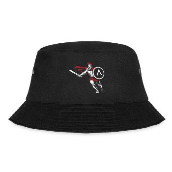 Spartan Attack Sword Shield Spartan-Maskottchen - Bucket Hat - Schwarz - Vorne - Lela (165cm)