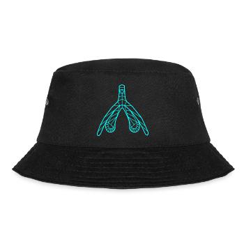 Klitoris_cyan - Bucket Hat - black - Front - Lela (165cm)