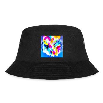 Explosion of colour in watercolour - Bucket Hat - black - Front - Lela (165cm)