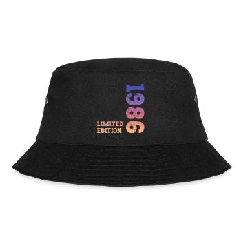 1986 Limited Edition Geburtstag - Bucket Hat - Schwarz - Vorne - Lela (165cm)