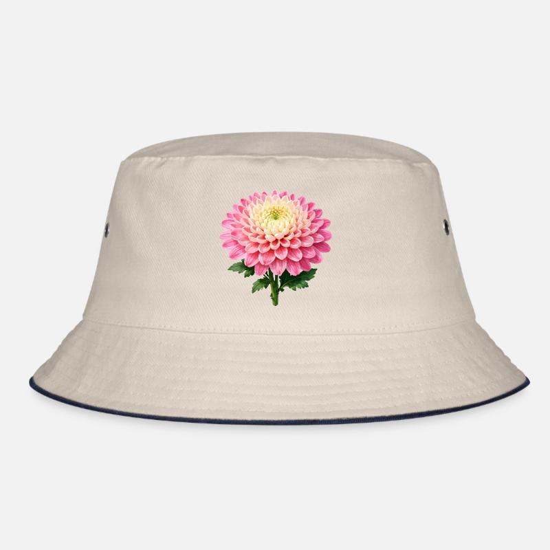 Pink Chrysanthemum Bloom Bucket Hat
