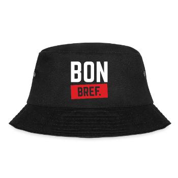 BON BREF Humour French Expression Funny - Bucket Hat - black - Front - Lela (165cm)