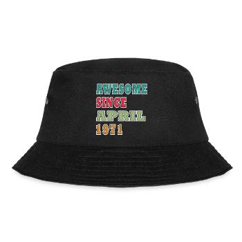 Awesome Seit April 1971 - Bucket Hat - Schwarz - Vorne - Lela (165cm)