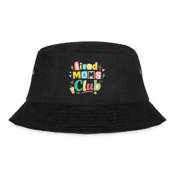 Müde Mamas Club - Kaffee Mama Humor - Bucket Hat - Schwarz - Vorne - Lela (165cm)