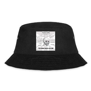 PROBRITAIN2 - Bucket Hat - Schwarz - Vorne - Lela (165cm)