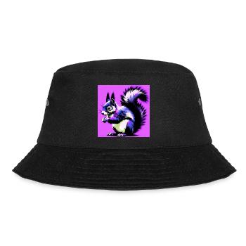Eichhörnchen - Bucket Hat - Schwarz - Vorne - Lela (165cm)
