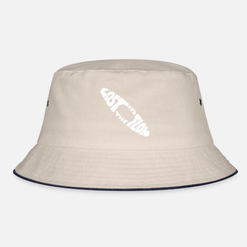 So Fun Bold Retro Text. Lost in the flow Bucket Hat