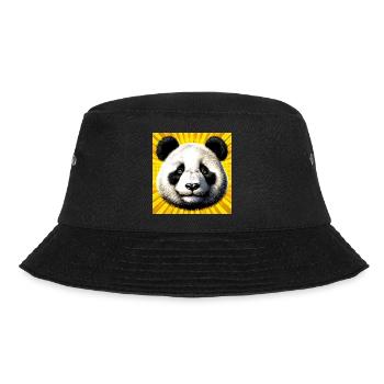 Panda - Bucket Hat - Schwarz - Vorne - Lela (165cm)