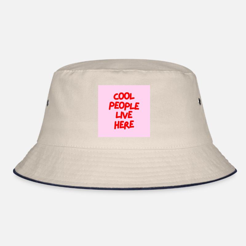 Minimalist COOL PEOPLE LIVE HERE Graphic Tee Desgn Bob