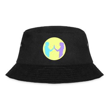 People Group Silhouette Friends Team Together - Bucket Hat - black - Front - Lela (165cm)