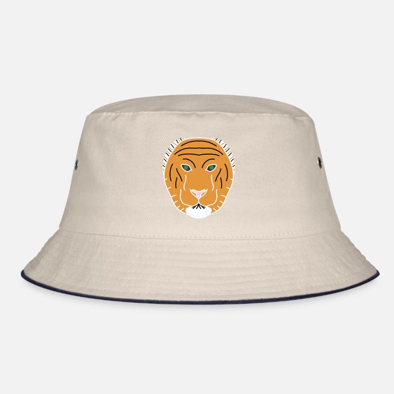 Tigre minimaliste orange Bob