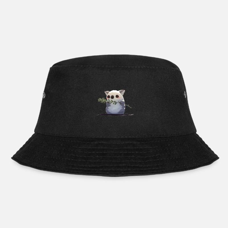 Niedlicher Koala mit Zweig - Bucket Hat - Schwarz