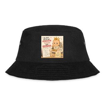 Babys im Alltag - Bucket Hat - Schwarz - Vorne - Lela (165cm)