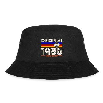 Originale limitierte Ausgabe von 1986 - Bucket Hat - Schwarz - Vorne - Lela (165cm)