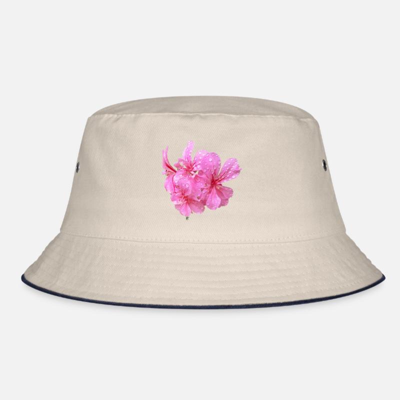 Vibrant_Pink_Geranium_Flowers Bucket Hat