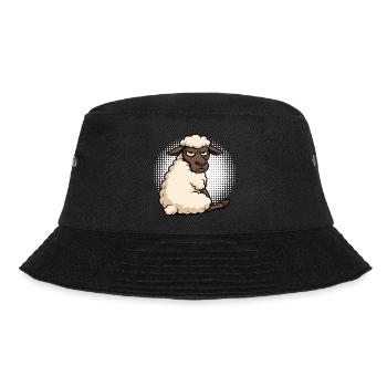 Sheep Sheep Shepherd Sheep Keeper Ram - Bucket Hat - black - Front - Lela (165cm)