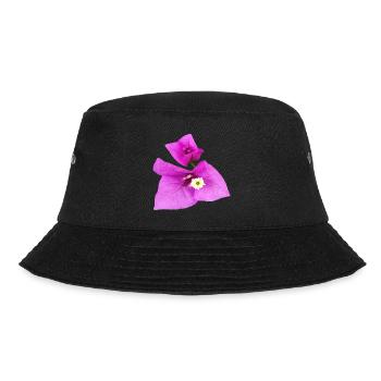 Vibrant_Magenta_Bougainvillea_Flower - Bucket Hat - Schwarz - Vorne - Lela (165cm)