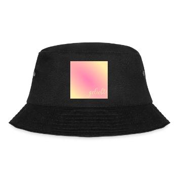 Geliebt Nachricht Liebe - Bucket Hat - Schwarz - Vorne - Lela (165cm)