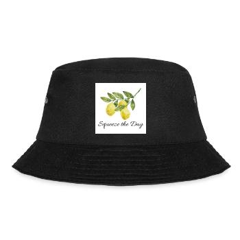 Design botanique citron Squeeze the Day - Bob - noir - Devant - Lela (165cm)