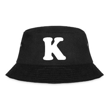 Imprimé grand style K | Lettre K | K Logo - Bob - noir - Devant - Lela (165cm)