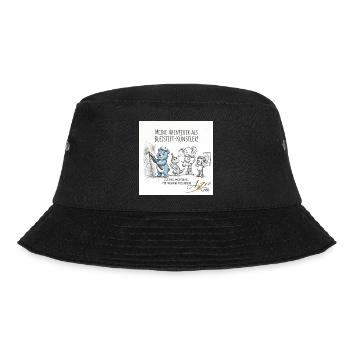 Bleistiftkünstler-Abenteuer mit Freunden - Bucket Hat - Schwarz - Vorne - Lela (165cm)