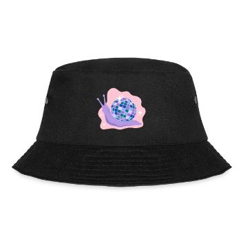 Discokugel-Schnecke - Bucket Hat - Schwarz - Vorne - Lela (165cm)