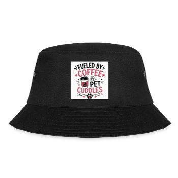 Coffee, paws and cuddle time - Bucket Hat - black - Front - Lela (165cm)