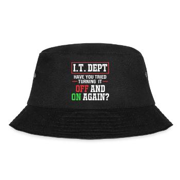 Tech Support - Bucket Hat - Schwarz - Vorne - Lela (165cm)