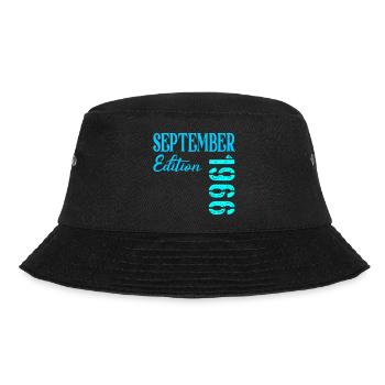 September 1966 - 60. Geburtstag - Bucket Hat - Schwarz - Vorne - Lela (165cm)