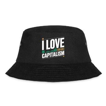 I Love Capitalism Entrepreneurs Stocks Capitalism - Bucket Hat - black - Front - Lela (165cm)
