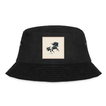 Pferd - Bucket Hat - Schwarz - Vorne - Lela (165cm)