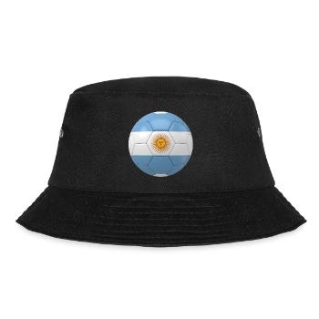 ARGENTINA''S FLAG ON A FOOTBALL - Bucket Hat - black - Front - Lela (165cm)