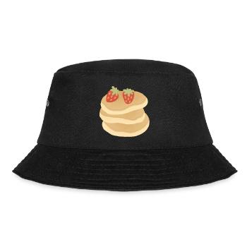 Strawberry Pancake Stack - Bucket Hat - black - Front - Lela (165cm)