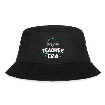 Lehrerzeit | Teaching Life Shirt - Bucket Hat - Schwarz - Vorne - Lela (165cm)