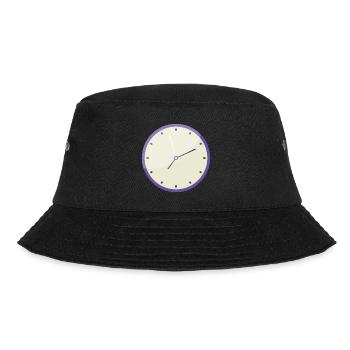 Uhr - Bucket Hat - Schwarz - Vorne