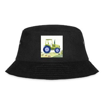 Traktor / Traktor / Traktor - Bucket Hat - Schwarz - Vorne