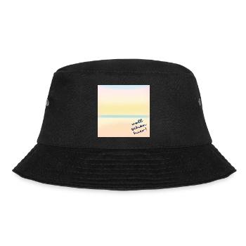 voll schön hier - Bucket Hat - Schwarz - Vorne