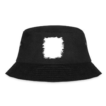 Grunge Textur Hintergrund (Used Look) - Bucket Hat - Schwarz - Vorne