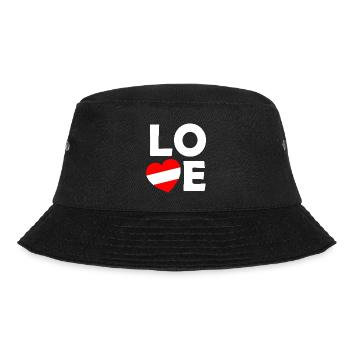 Austria Liebe-Design - Bucket Hat - Schwarz - Vorne