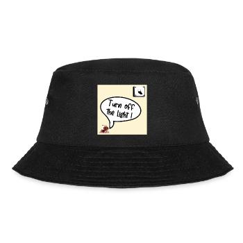 Mach das Licht aus - Bucket Hat - Schwarz - Vorne