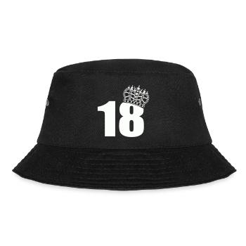 Königliches 18. Geburtstag - Bucket Hat - Schwarz - Vorne