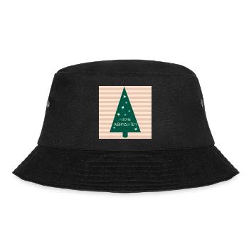 Frohe Weihnachten Weihnachtsbaum - Bucket Hat - Schwarz - Vorne