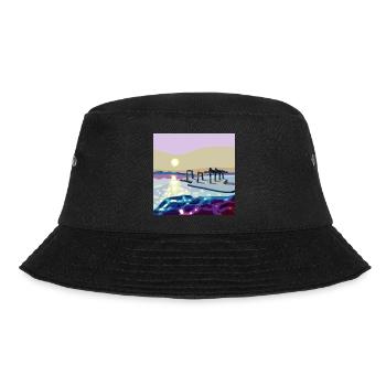 Westlich über die Wellen mit einem Pier - Bucket Hat - Schwarz - Vorne