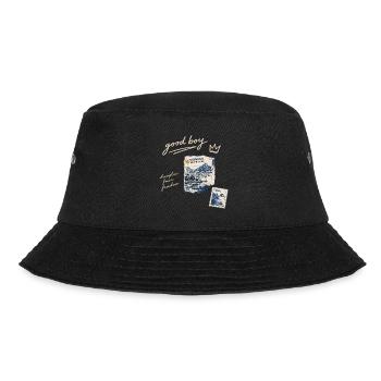 Good Boy Freiheit Reise-Stempel - Bucket Hat - Schwarz - Vorne