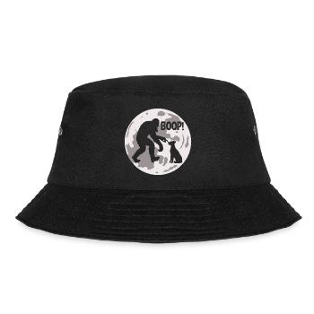 Funny Bigfoot Yeti Boop The Snoot Dog Humor - Bucket Hat - Schwarz - Vorne