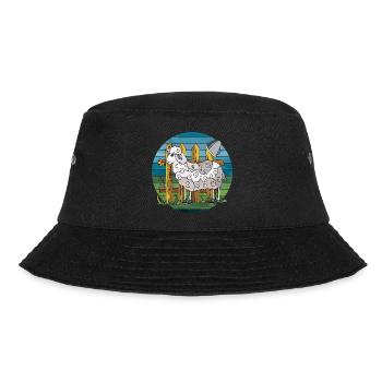 Schaf - Bucket Hat - Schwarz - Vorne