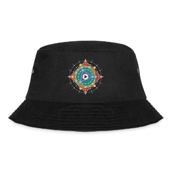 Kreisförmiger 16-Step-Sequenzer, vier Rhythmen - Bucket Hat - Schwarz - Vorne