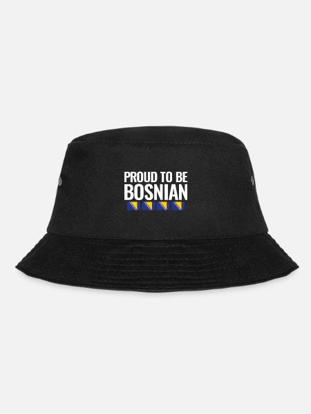 Proud To Be Bosnian Bosnien Balkan Bosnisch - Bucket Hat - Schwarz